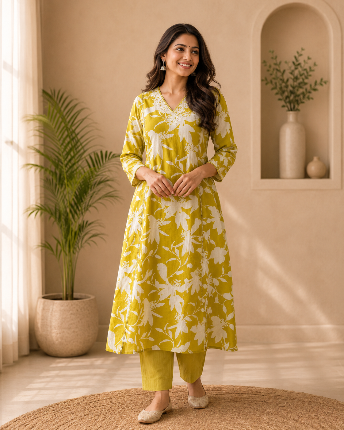 New smart casual Cotton Kurti set ☘️