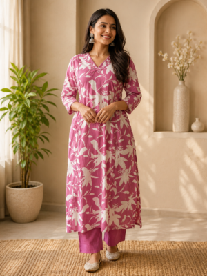 New smart casual Cotton Kurti set ☘️